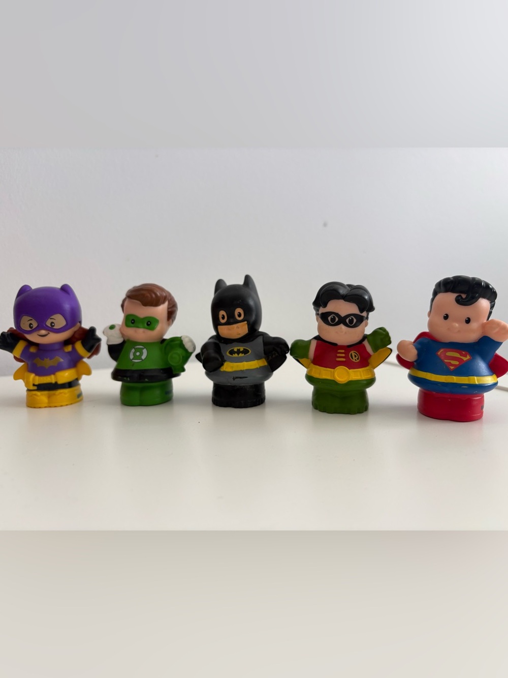 DC Super Heroes Little People Batman Robin Superman Green Lantern